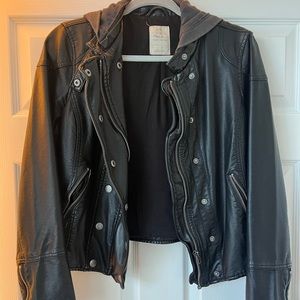 Free People Vegan Moto Jacket